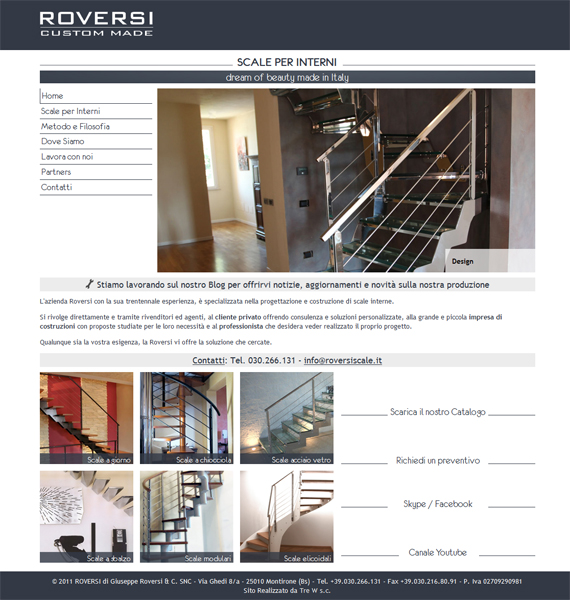 Roversiscale.it - Restyling home page